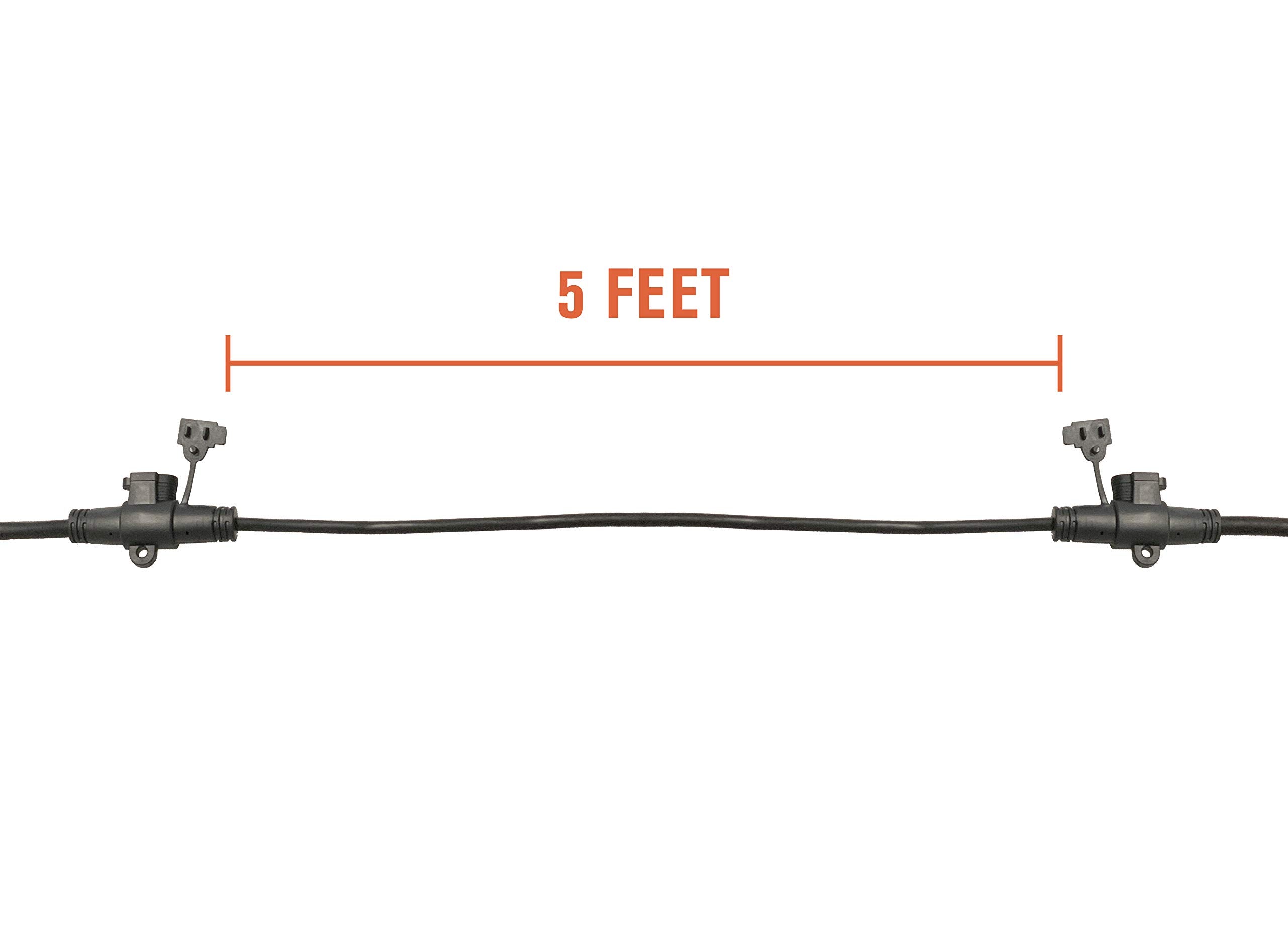 50 FT Evenly Spaced 10-Outlet Extension Cord – DE Surge
